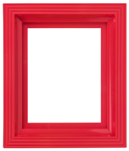 Plastic Frame For Single Baseplate Rose Red